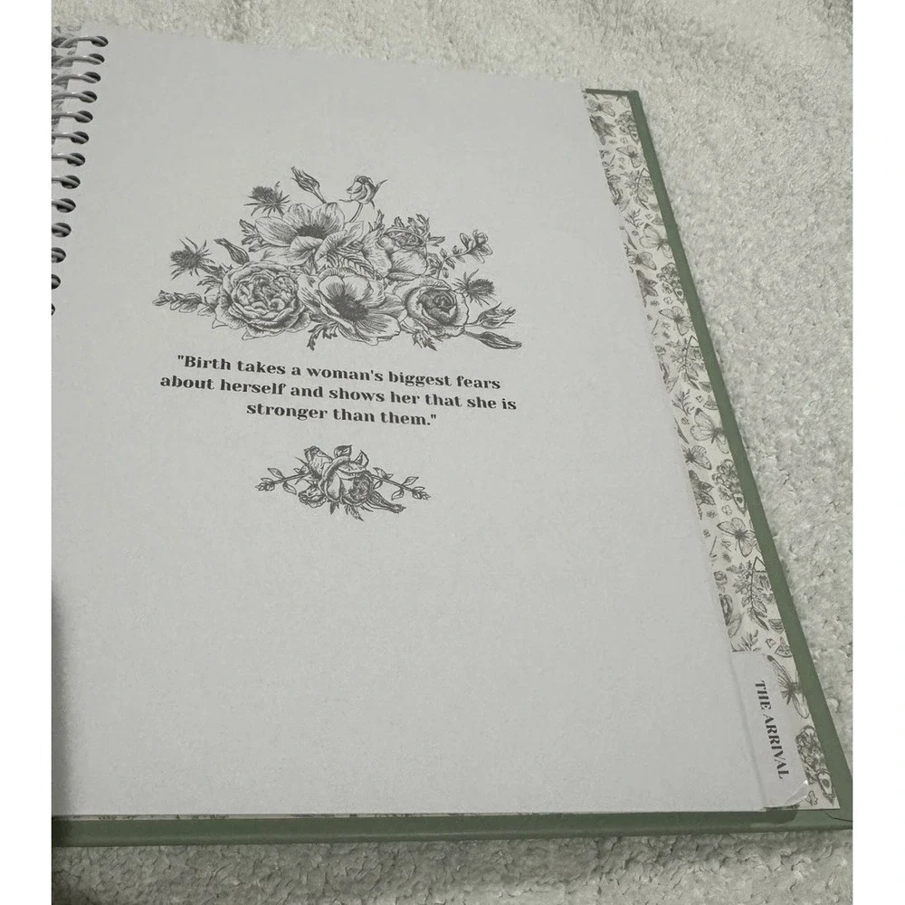 KeaBabies Blossom Pregnancy Journal Memory Book Baby‎ Milestone Planner NWOB
